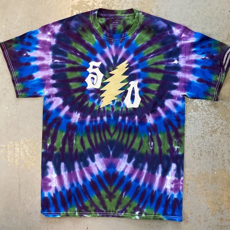 グレイトフル デッド・ステラ ブルー・両面プリント T-シャツ (Tie-dye) (2012 Vintage)