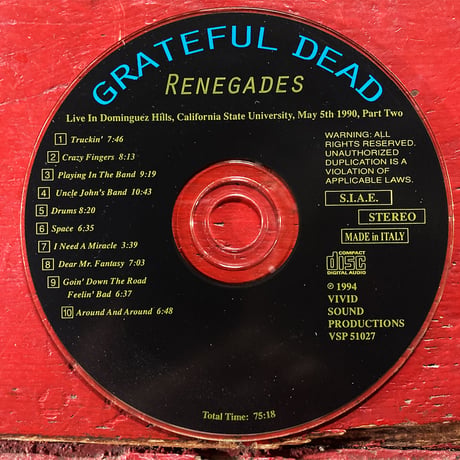 Grateful Dead – 'Renegades' 1990 (2CD) (Vintage Used CD)