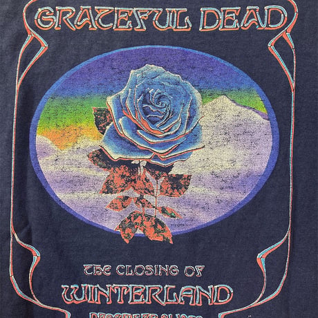 グレイトフル デッド・ブルーローズ・ウィンターランド 1978・ヴィンテージ Tシャツ (U.S.A. 中古衣料品)
