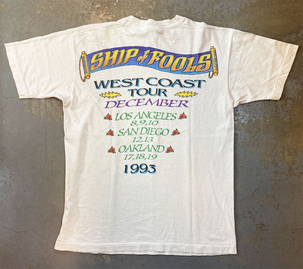 グレイトフル デッド・シップ オブ フールズ・西海岸ツアー Tシャツ
