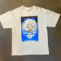 グレイトフル デッド・スティーリー ローズ オン ブルー Tシャツ (1990's Vintage) (U.S.A. 中古衣料品)
