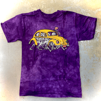 グレイトフル デッド・バグトラッキン・ベアー出没注意！パープル Tシャツ (1994年製品 復刻版)