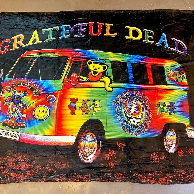 グレイトフル デッド・ベアー オン ザ バス タイダイ フリース