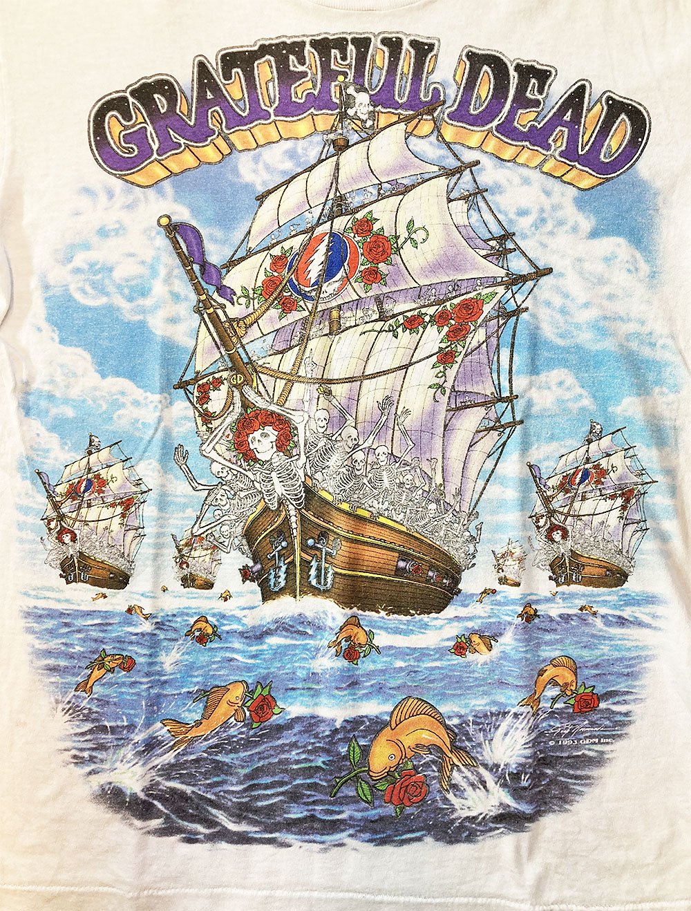 グレイトフル デッド・シップ オブ フールズ・西海岸ツアー Tシャツ