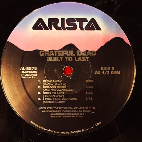 Grateful Dead - Built To Last - Arista AL-8575 (Initial release : October 31, 1989) 新品未開封シールド！
