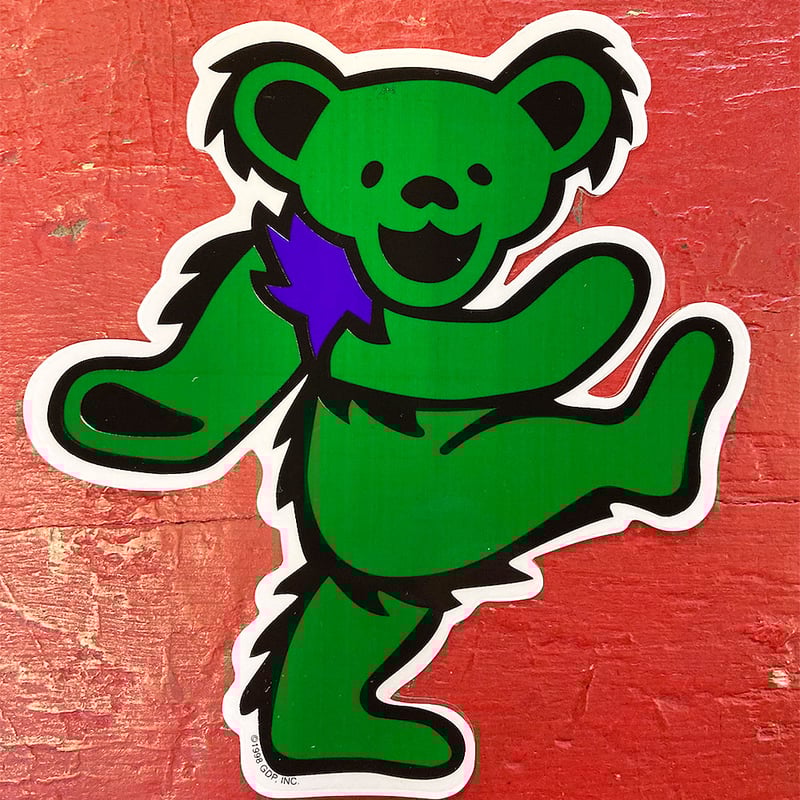 グレイトフル デッド・グリーン ダンシング ベアー (ダイカット