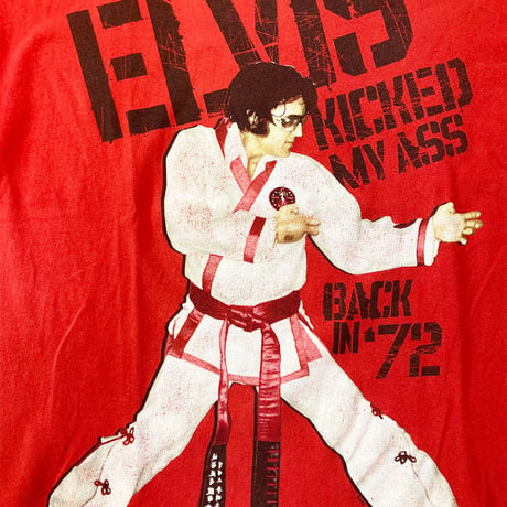 エルヴィス プレスリー・キックド マイ アス・バック イン '72 Tシャツ (U.S.A. 中古衣料品)