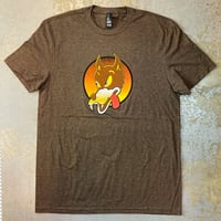 グレイトフル デッド・ジェリー ガルシア ウルフ ギター インレイ Tシャツ (Brown)