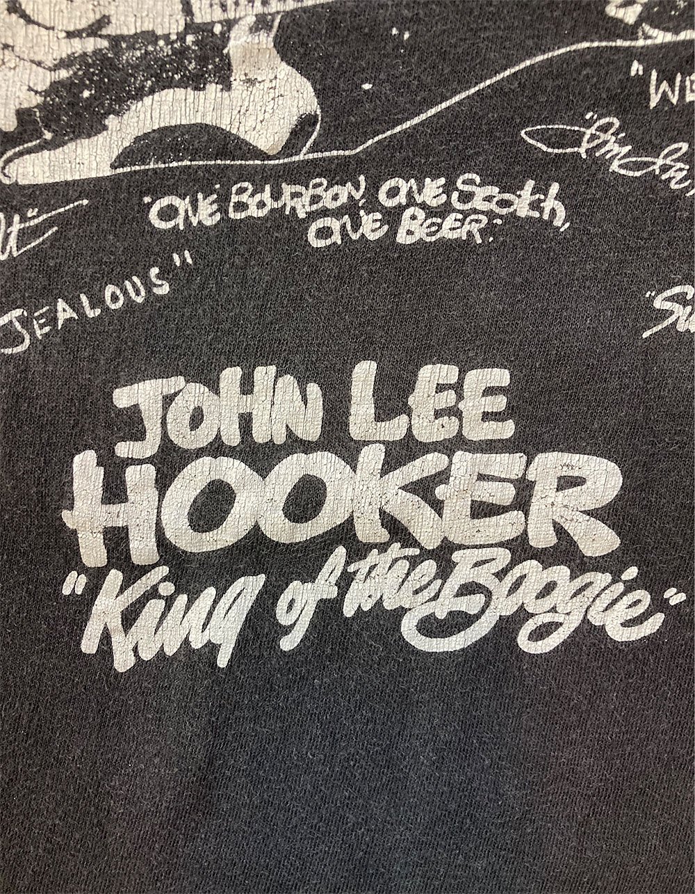 ジョン リー フッカー・キング オブ ザ ブギー・Tシャツ (1980's