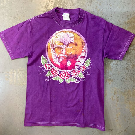 グレイトフル デッド・ジェリー＆ローゼズ・バティック Tシャツ (Hand Batik) (U.S.A. 中古衣料品)