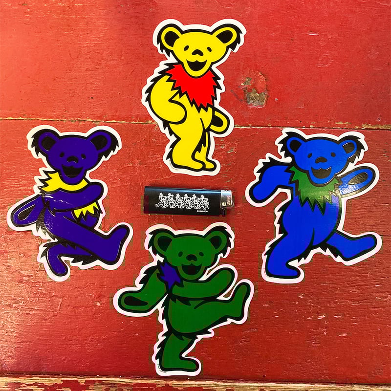 グレイトフル デッド・ブルー ダンシング ベアー (ダイカット