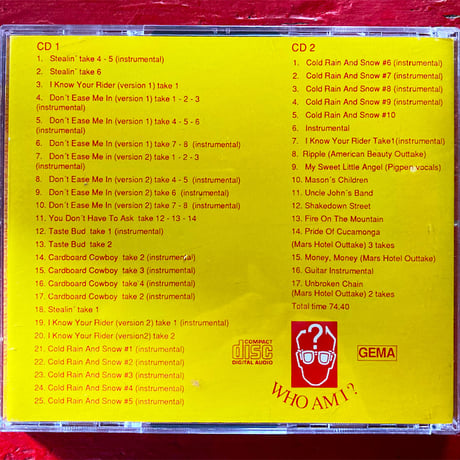 Grateful Dead – 'Scorpio Demos & More' 1966 (2CD) (Vintage Used CD)