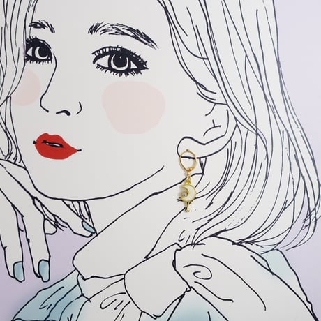 ひみつのジュエリートイピアス・ネックレス［月と星のfor your love.］