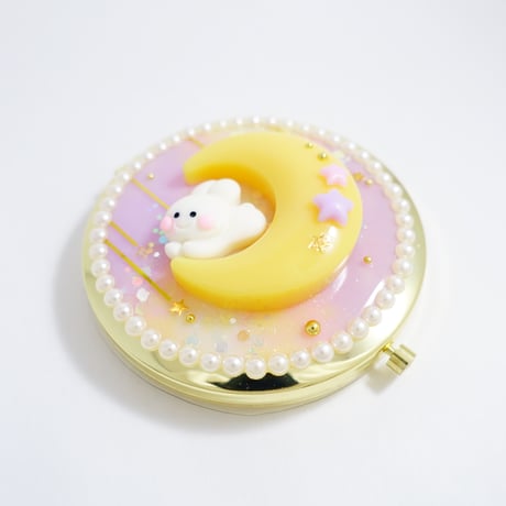 デザインコンパクトミラー［夢見るうさぎ心］