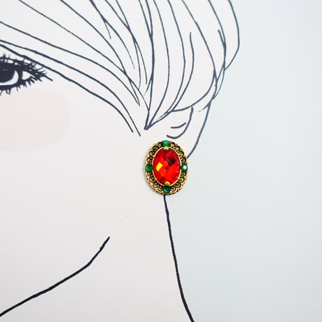ひみつのジュエリートイピアス・ピンブローチ・ハットピン［微笑みのピピルマ］