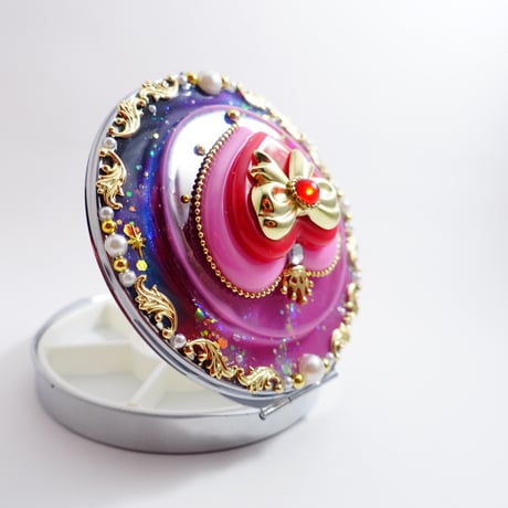 デザイン変身ビッグピルケース［ちょっぴりおしゃまなシュガープリンセスリボン］