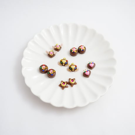 ちびちびチョコンパクトピアス［ピュアブレイク］