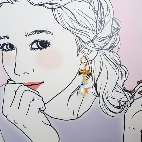 変身バッグチャーム・ピアス・ネックレス［めげないオトメの身支度］