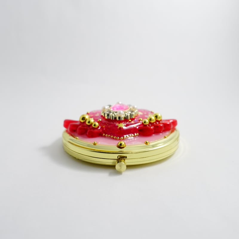 【美品】JAY STRONGWATER コンパクトミラー 花鳥風月 ￼￼￼ピンク デザイン変身コンパクトミラー［ピンクシュガーな乙女心］ | Power
