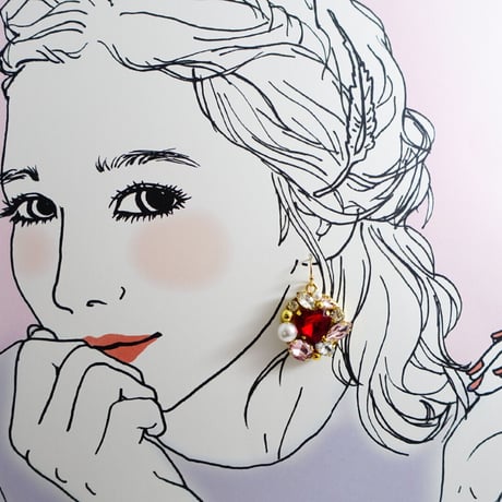 ひみつのジュエリートイピアス［コズミックハート］