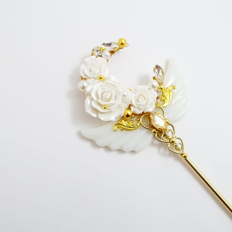 ステッキかんざし［薔薇のプリンセス］