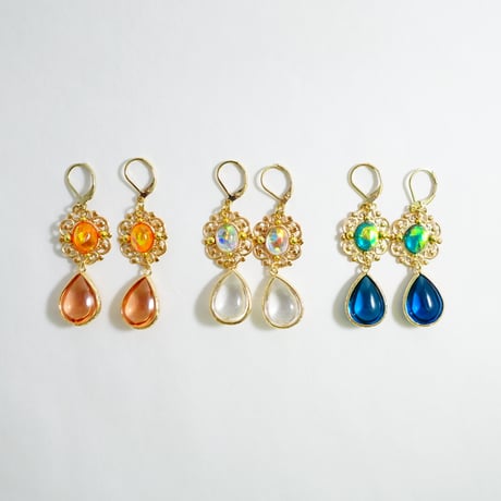 ひみつのジュエリートイピアス［悲しみにまけない雫オーヴ］