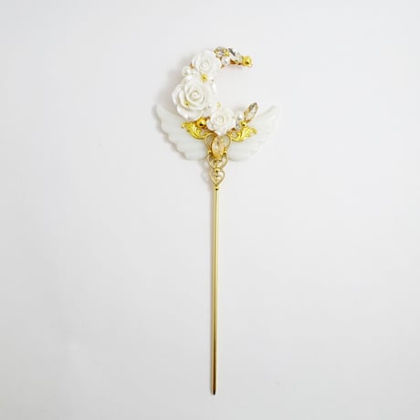 ステッキかんざし［薔薇のプリンセス］