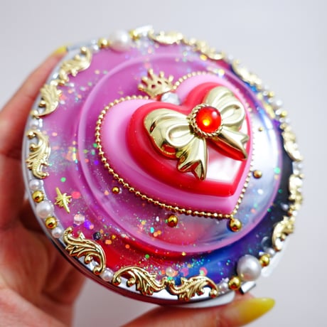 デザイン変身ビッグピルケース［ちょっぴりおしゃまなシュガープリンセスリボン］