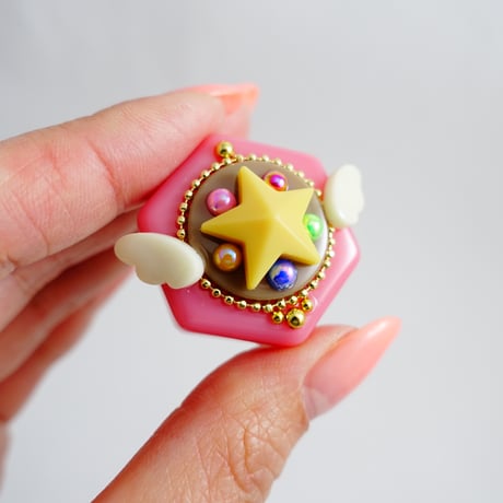 チョコンパクトマグネット［私の中のまけないheart］