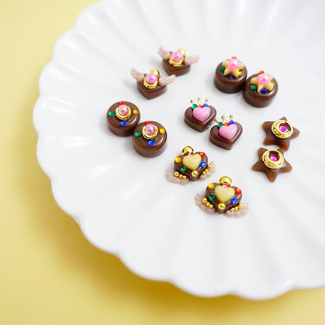 ちびちびチョコンパクトピアス［ピュアブレイク］