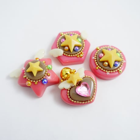 チョコンパクトマグネット［私の中のまけないheart］