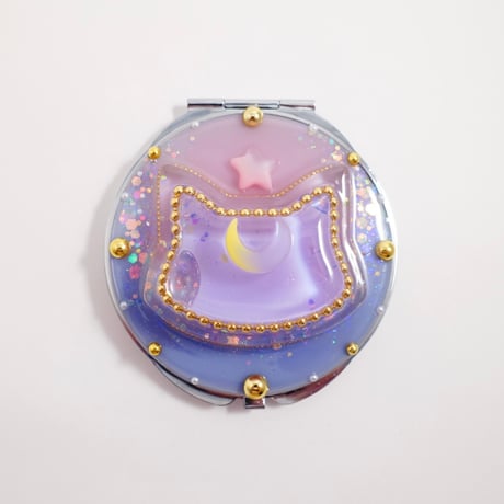 デザイン変身コンパクトミラー［私がついてるムーンドロップ］