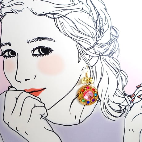 マジカルピアス・イヤリング［まわるくるくるメロディー］