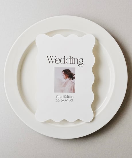 ウェーブメニュー表 ‖ Joie｜ wedding menus