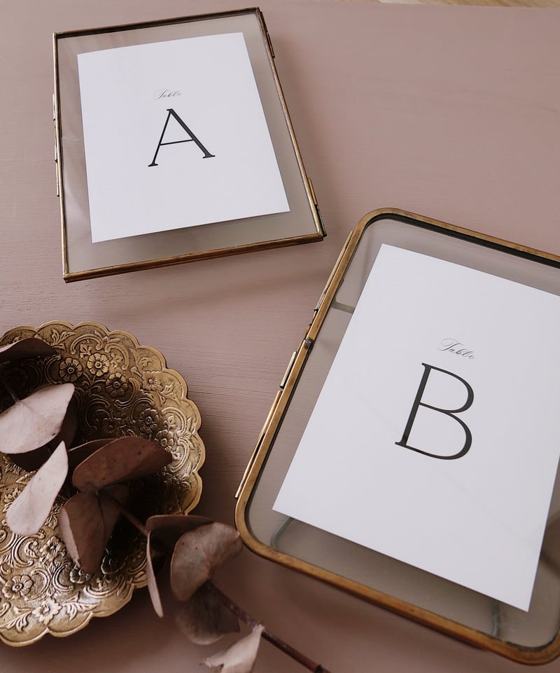 ✴︎ 【alphabet objet】 ・ ・ テーブルナンバー製作