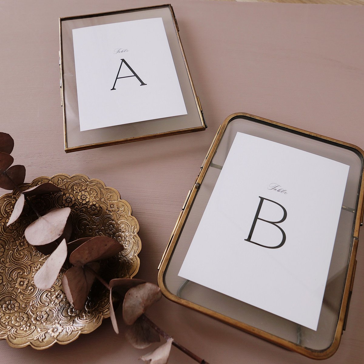 16枚セット ‖ テーブルナンバー｜Belle｜ペーパーアイテム