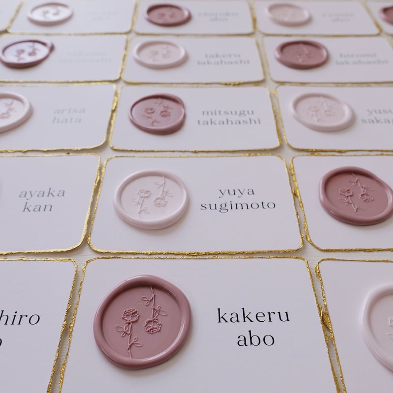 席札｜Wax Seal×moonlight｜シーリングワックス専用席札 | atelier ene