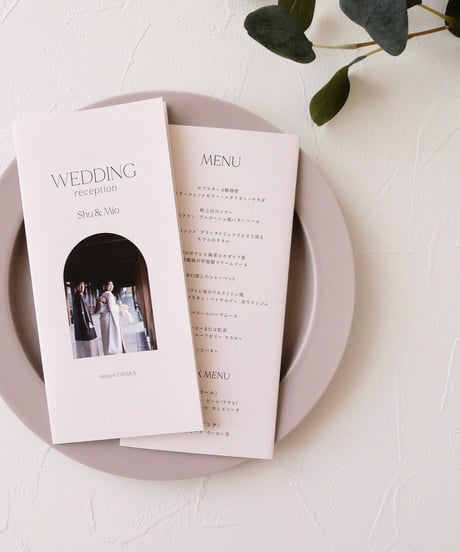 席次表 ܀ リーフレット ‖  Natural ｜Wedding seating list