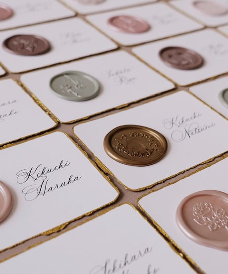 席札｜Wax Seal×moonlight｜シーリングワックス専用席札