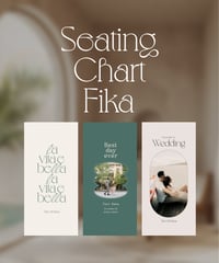 席次表 ܀ リーフレット ‖  Fika｜Wedding seating chart