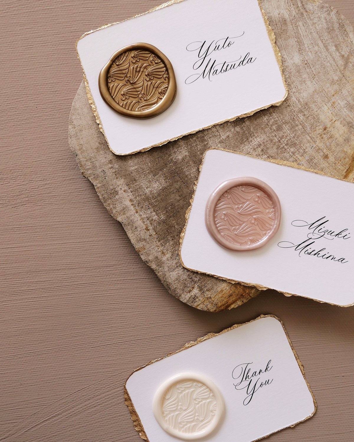 席札｜Wax Seal×moonlight｜シーリングワックス専用席札 | atelier ene