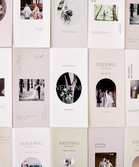 席次表 ܀ リーフレット ‖  Natural ｜Wedding seating list
