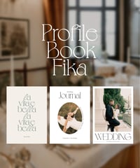 8P ܀ プロフィールブック｜席次表 ‖ Fika｜ウエディングペーパーアイテム