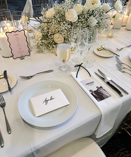 メニュー表｜ Natural   Wedding menus