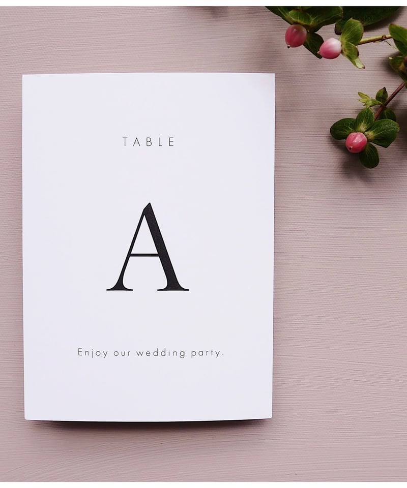 テーブルナンバー｜old style｜カード 16枚セット | atelier ene