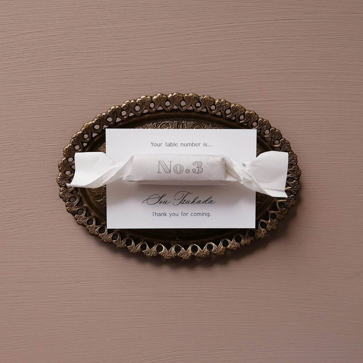 エスコートカード‖ number sugar / Wedding escort card |