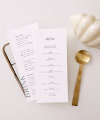 メニュー表｜ Natural   Wedding menus
