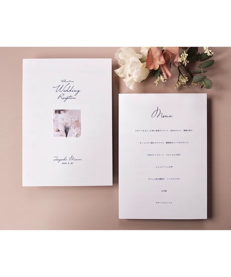 4P ܀ 席次表｜メニュー表 ‖ A5｜ Chic｜Wedding seating chart
