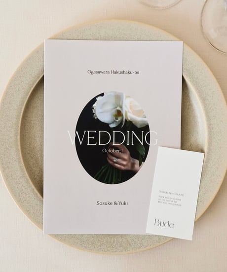 4P ܀ 席次表｜メニュー表 ‖ A5｜ Chic｜Wedding seating chart