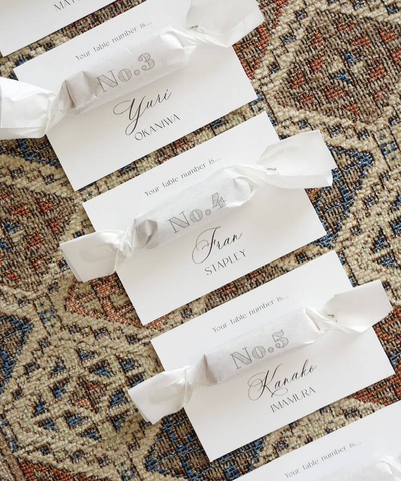 エスコートカード‖ number sugar / Wedding escort card |